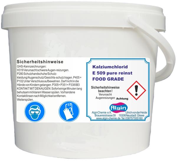 Calciumchlorid 94-96% E509 900g im 1 Liter-Eimer